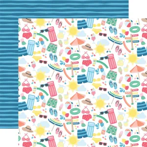 Echo Park - Sun Kissed - 12x12 Single Sheet / Summer Fun
