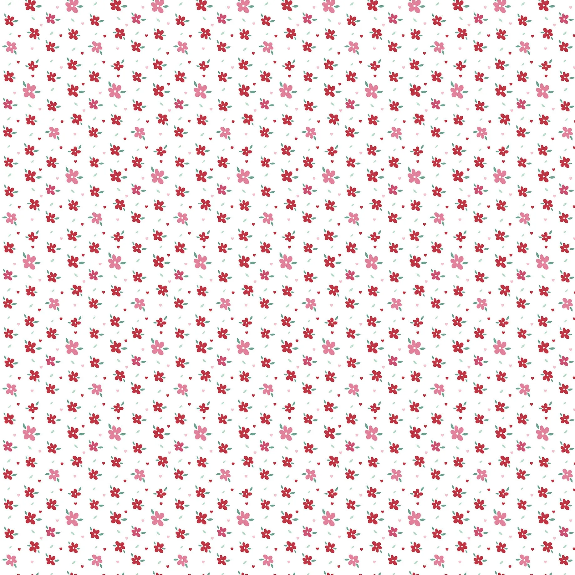 Echo Park - Valentine's Day - 12x12 Single Sheet / 3x4 Journaling Cards