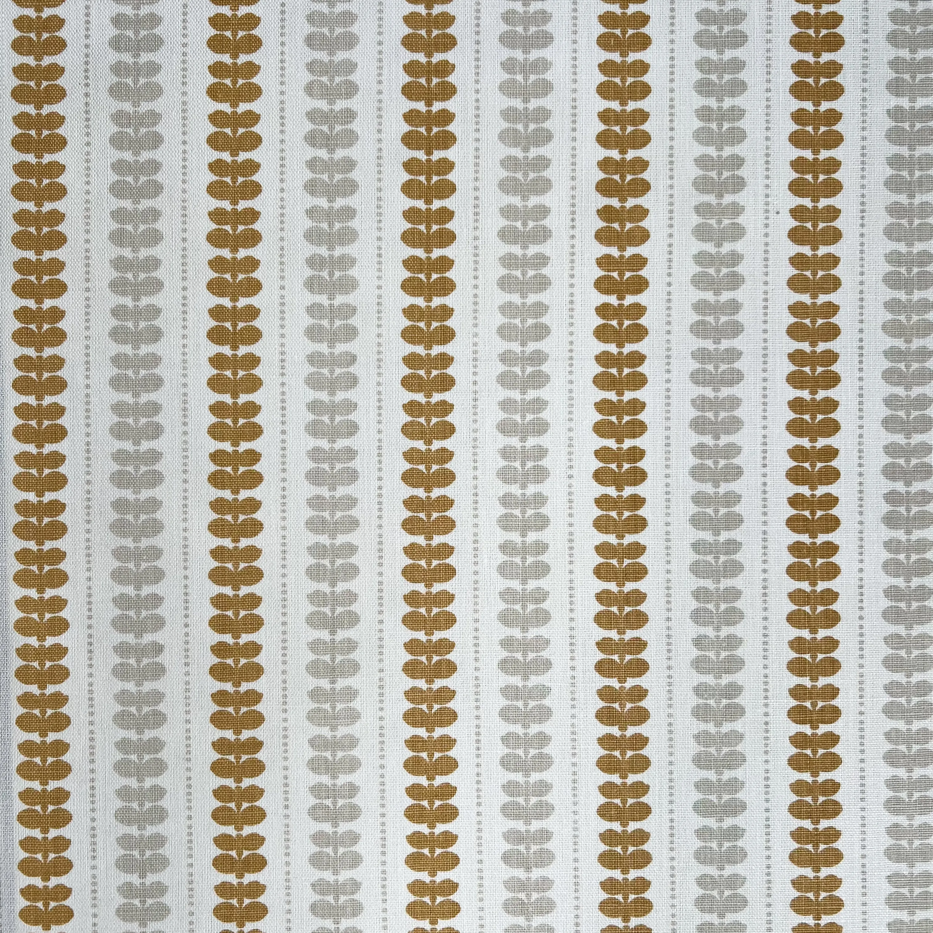Elodie Double Heron & Wheat on Oyster Fabric