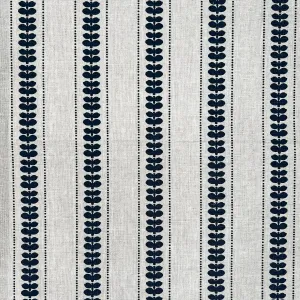 Elodie Single Indigo on Oatmeal Fabric