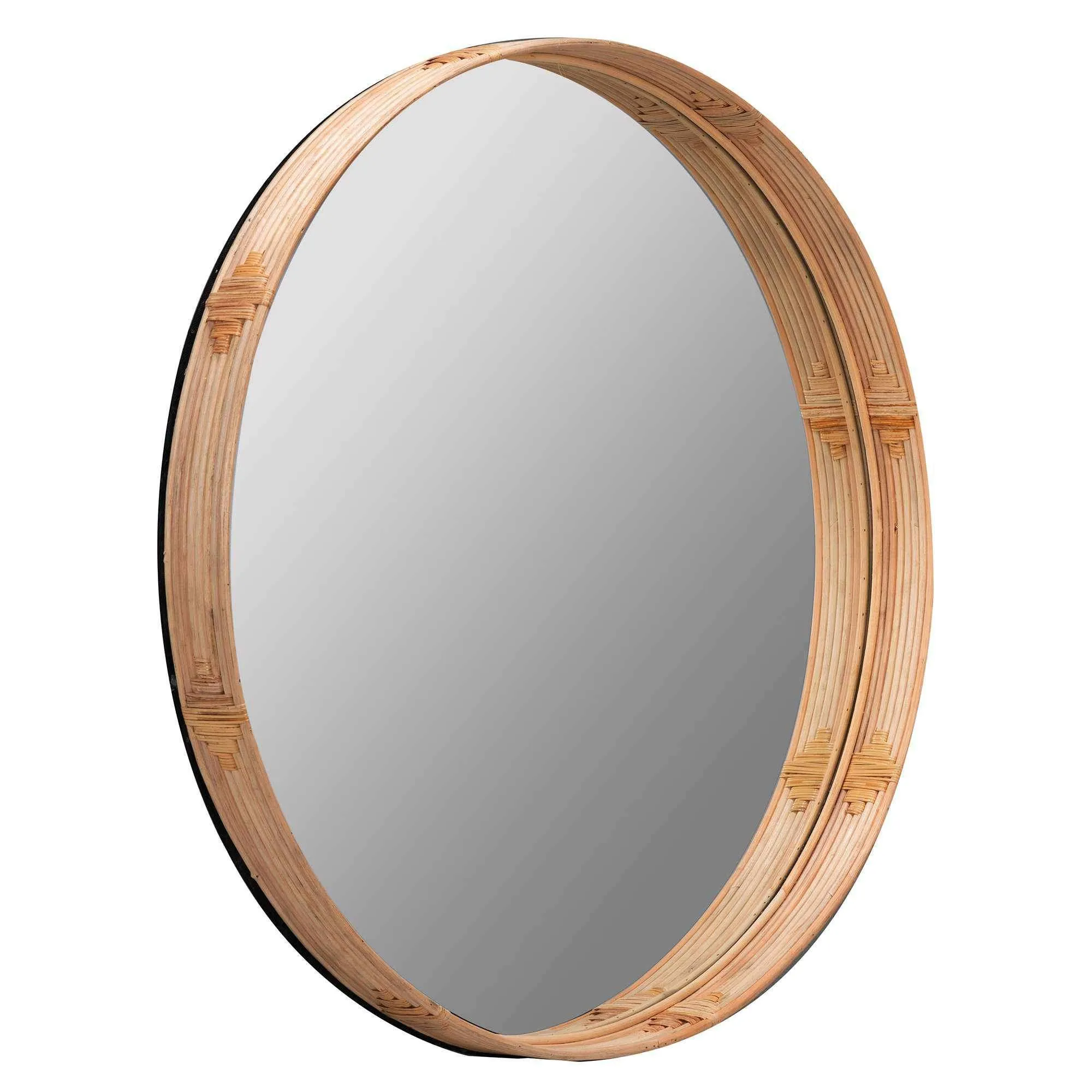 Evan Natural Rattan Wall Mirror
