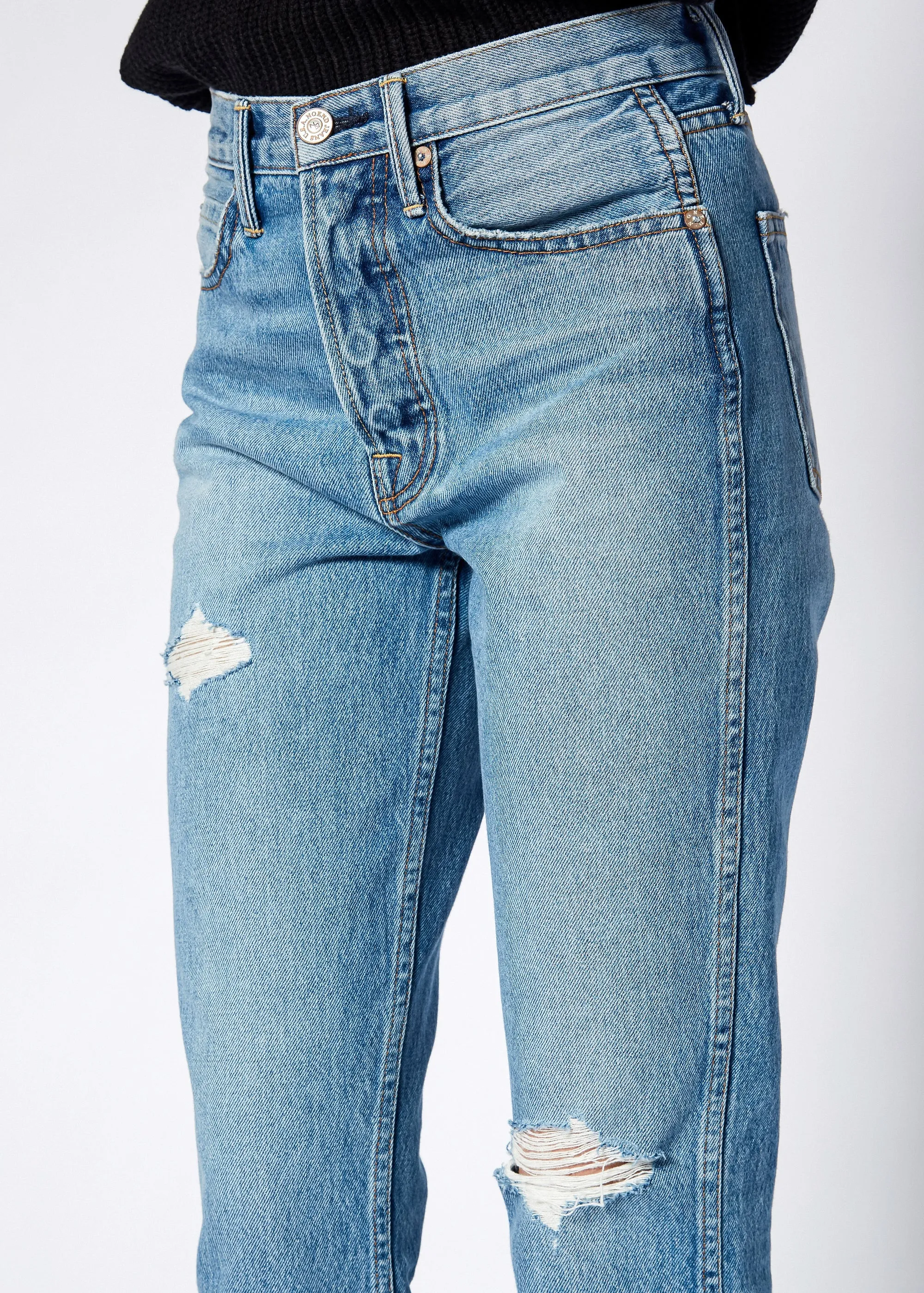 Eve High Rise Crop Slim Straight