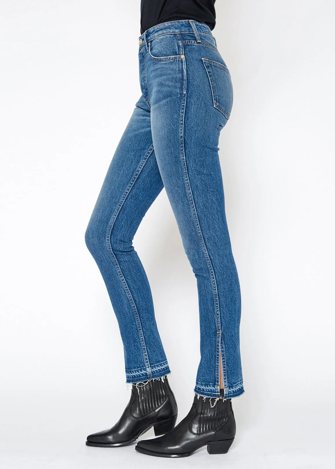 Eve High Rise Crop Slim Straight