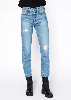 Eve High Rise Crop Slim Straight