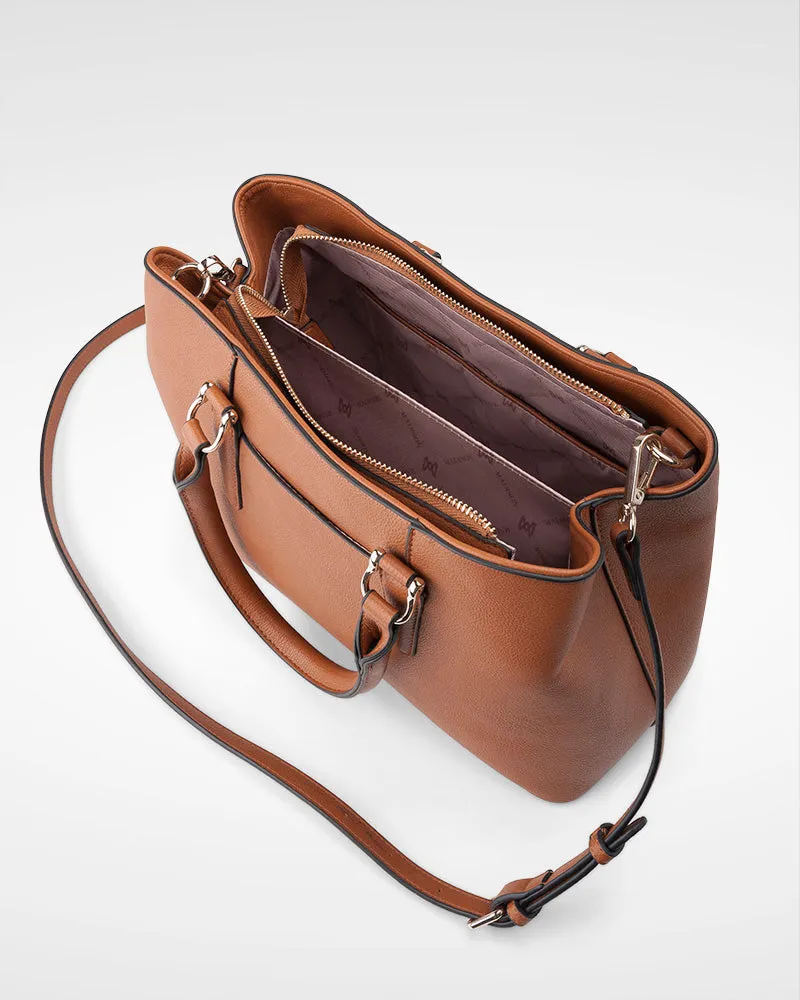Eve Zip Top Satchel Bag   Aztec Bag Strap
