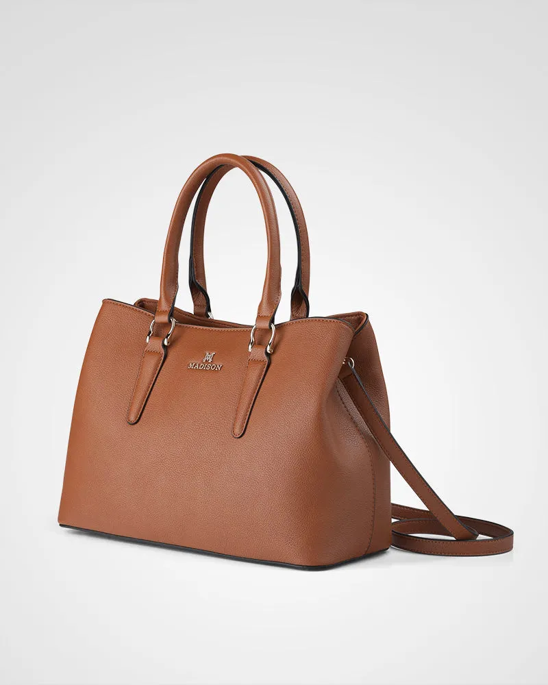 Eve Zip Top Satchel Bag   Aztec Bag Strap