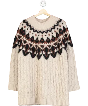 Fat Face Multicoloured Patterned Pullover Sweater UK 18
