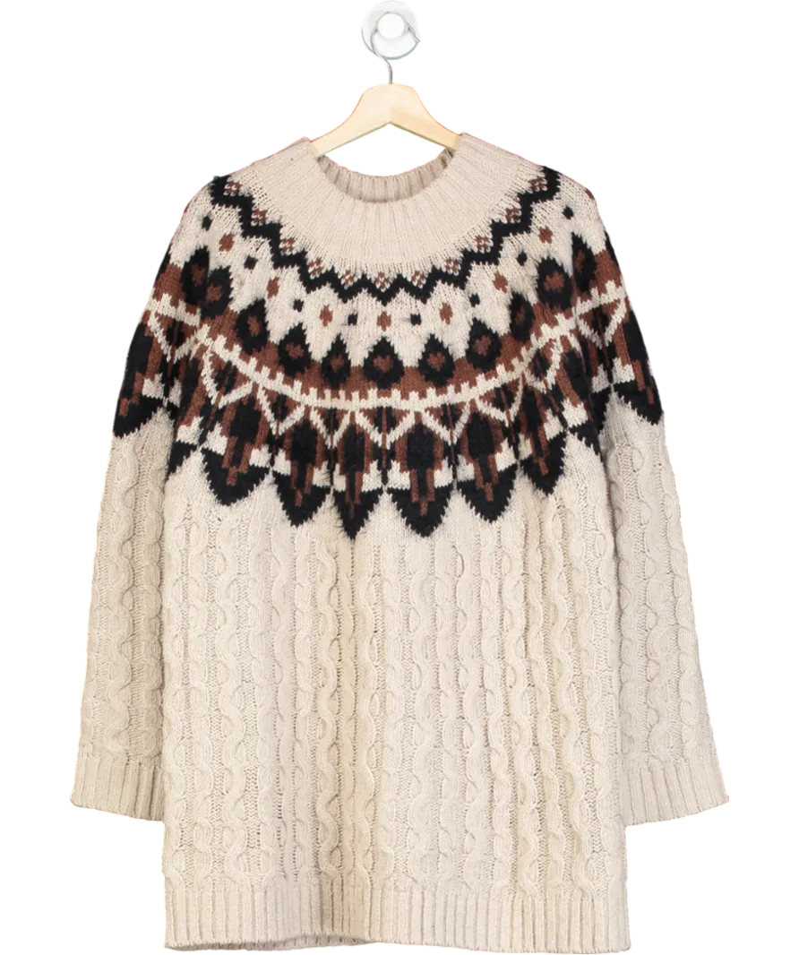 Fat Face Multicoloured Patterned Pullover Sweater UK 18