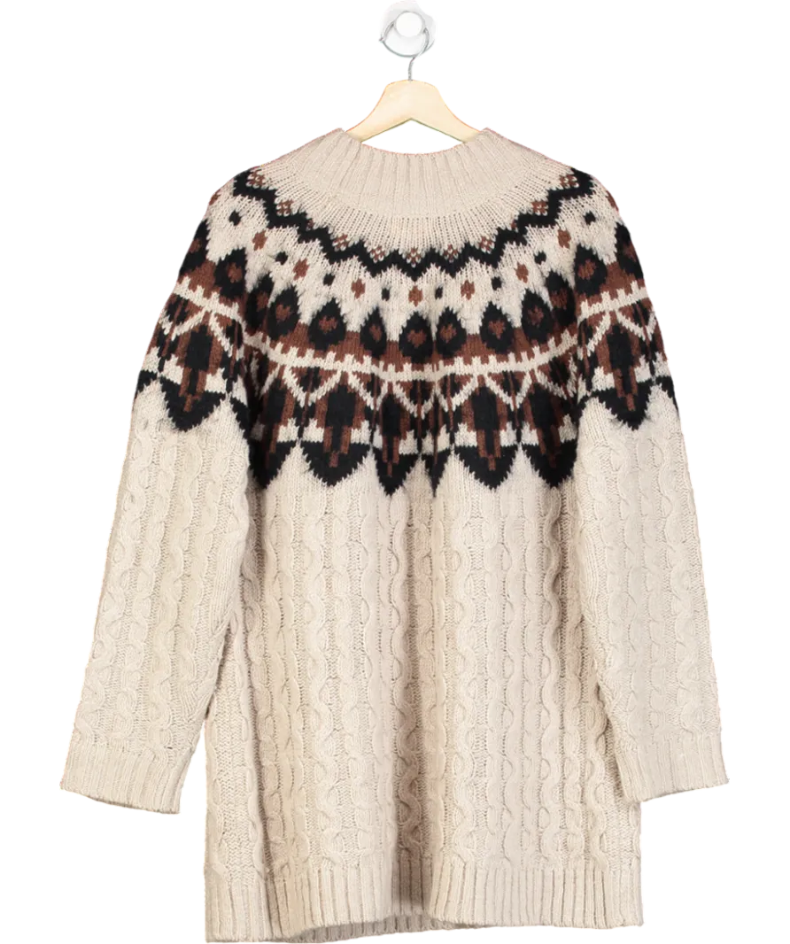 Fat Face Multicoloured Patterned Pullover Sweater UK 18