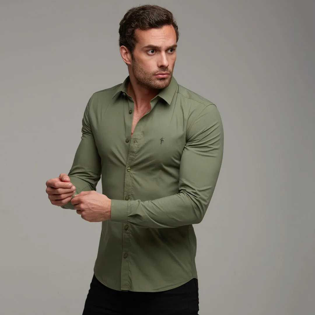 Father Sons Super Slim Stretch Classic Khaki - FS233