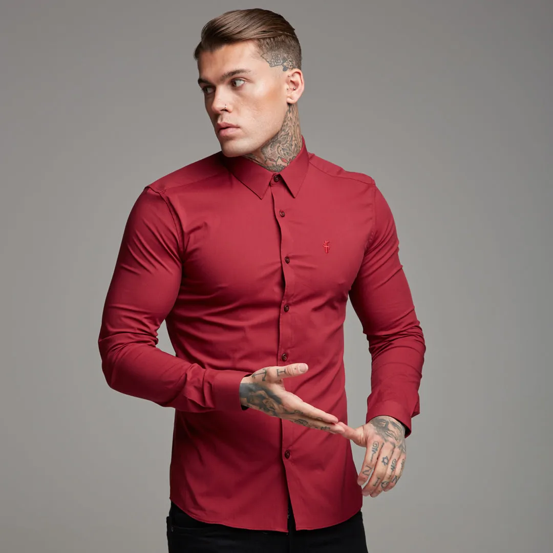 Father Sons Super Slim Stretch Classic Oxblood Red - FS141