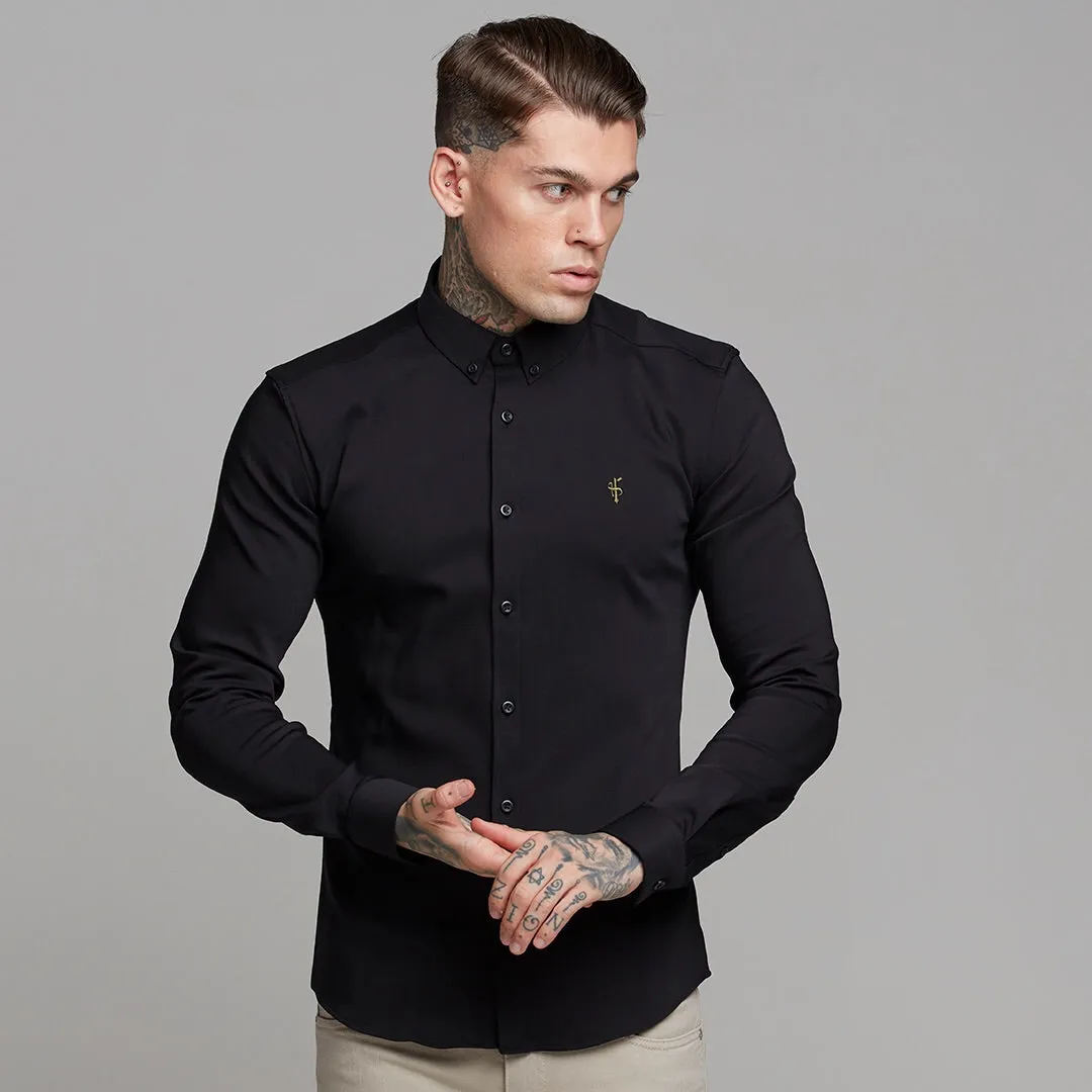 Father Sons Super Slim Ultra Stretch Classic Black (Khaki Embroidery) -  FS480