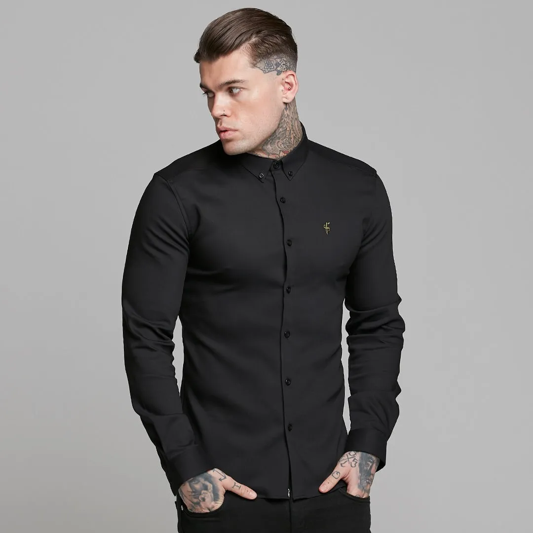 Father Sons Super Slim Ultra Stretch Classic Black (Khaki Embroidery) -  FS480