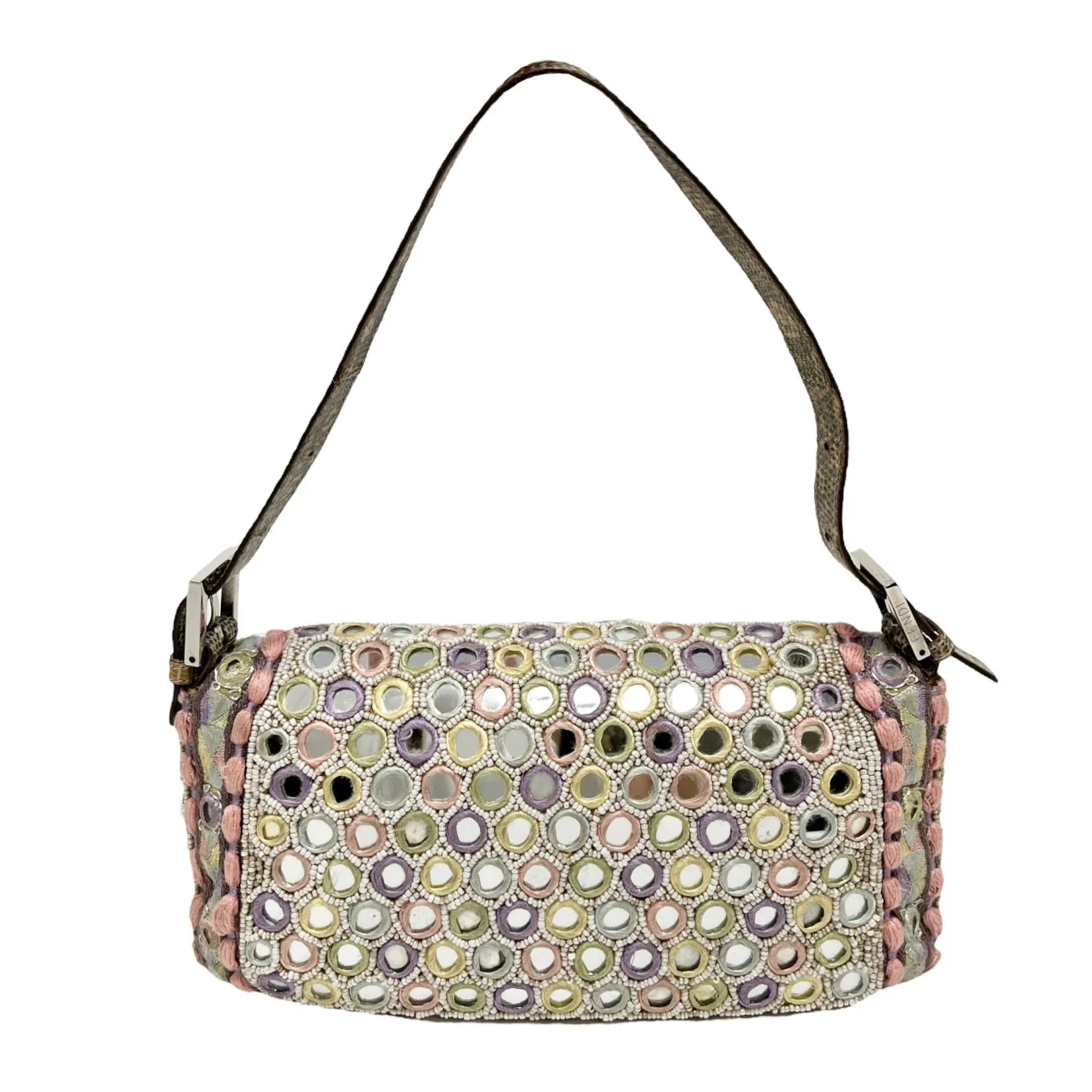 Fendi Pink Mirror Baguette