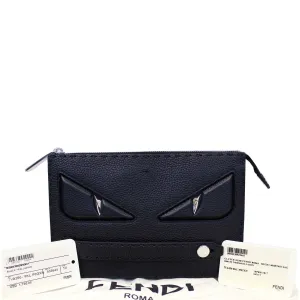 FENDI Selleria Bag Bugs Slim Clutch Black - Last Call