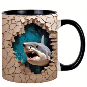 Fierce Shark - White Office & Home Coffee Cup