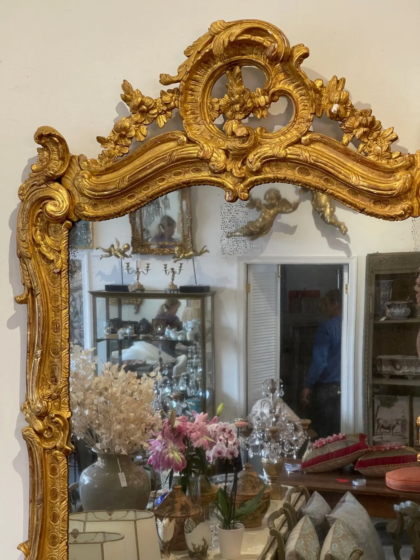 Fine Louise XV Carved Gilt Mirror c. 1750