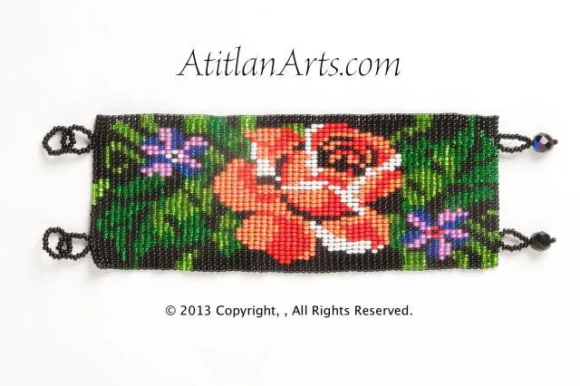 Flat Bracelet Rose wide