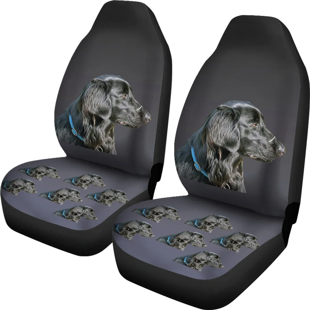 Flat Coat Retriever Car Seat Covers (Set of 2)