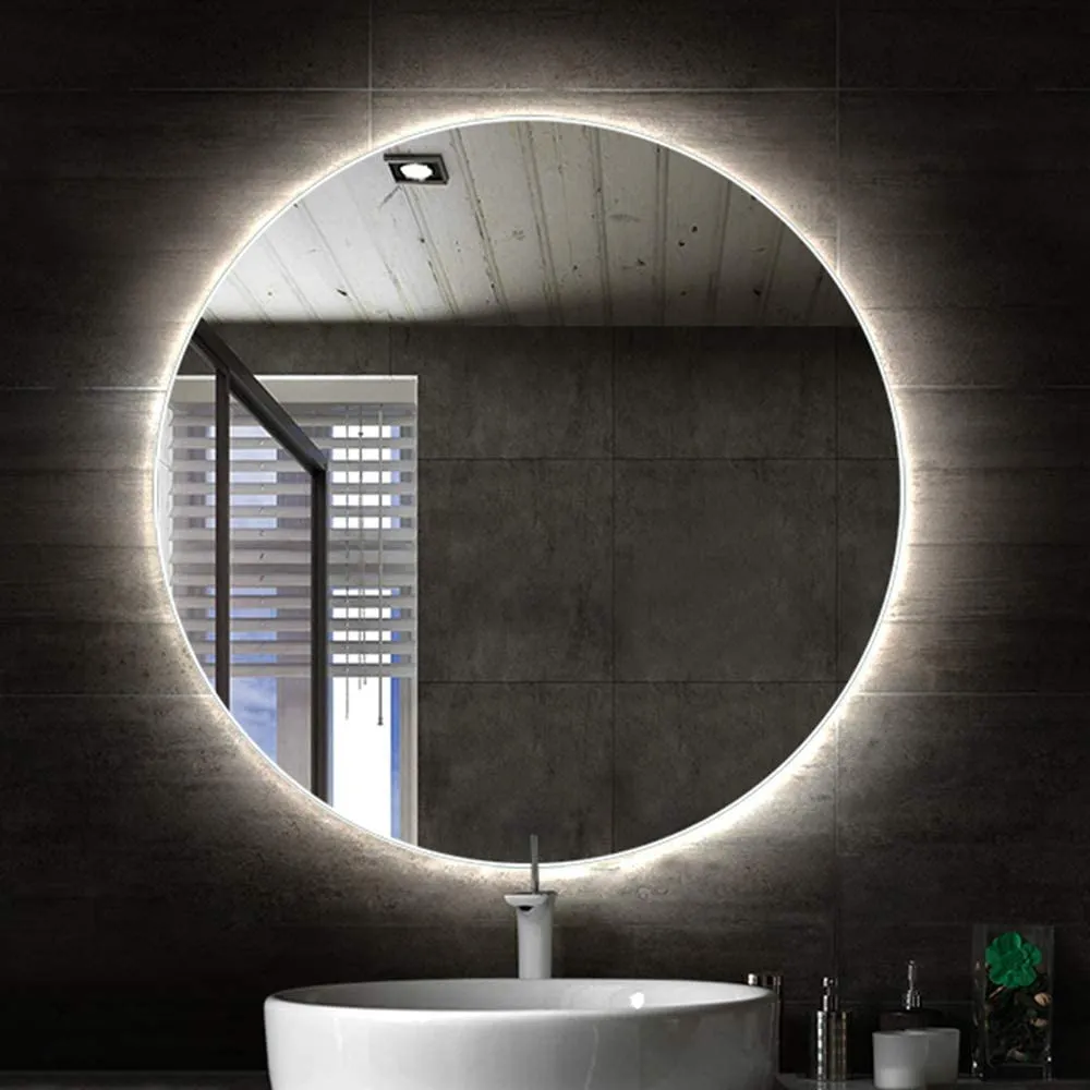 Float Frameless Round Mirror