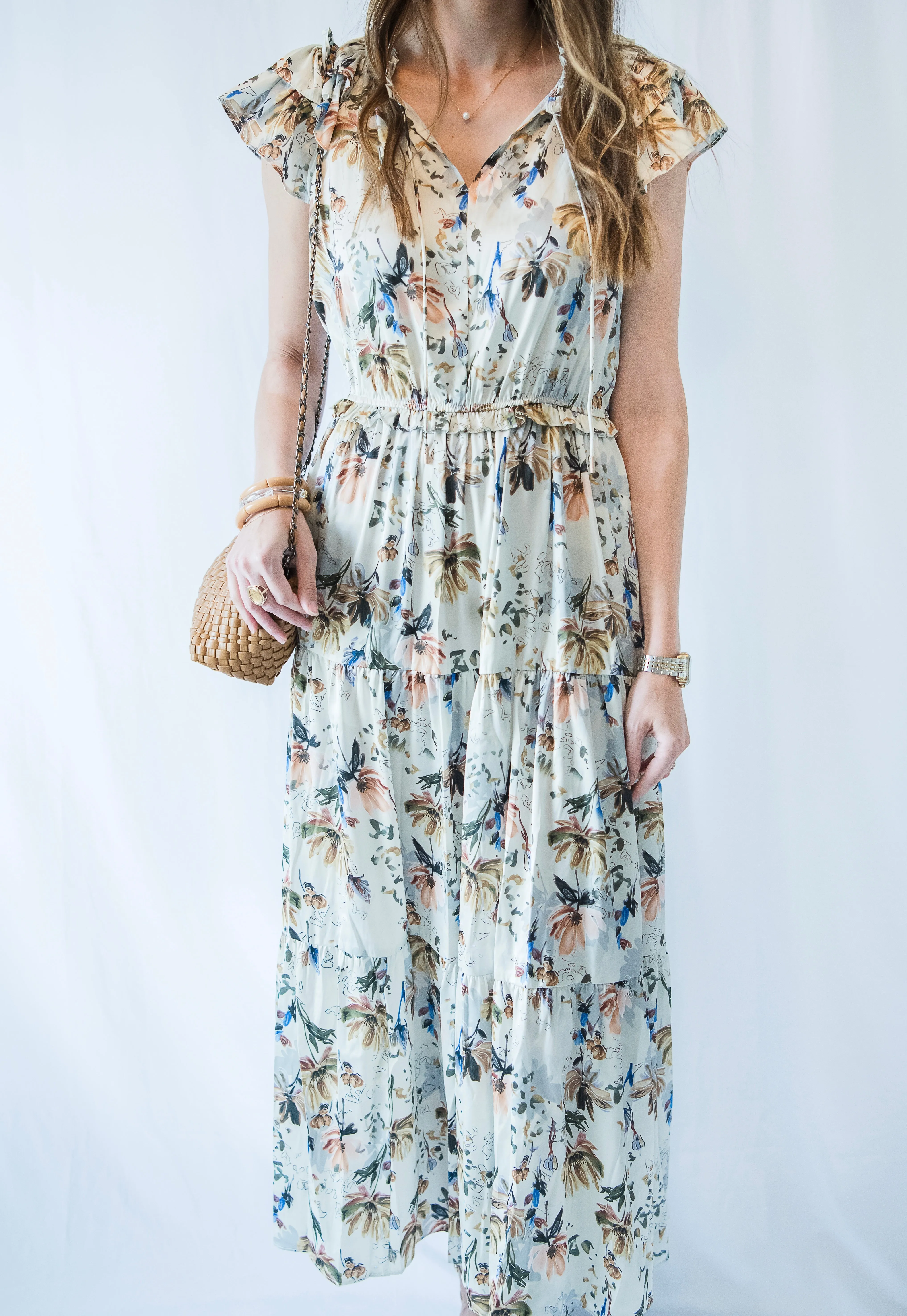 Floral Silk Dress