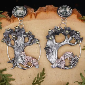 Foxes Love Apples Earrings