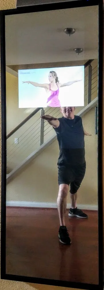 Framed Full-Length Google Assistant Smart Mirror - 32" Samsung QLED in a  60" X 30" X 2" Satin Black Aluminum Frame