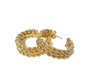 French Braid Hoops