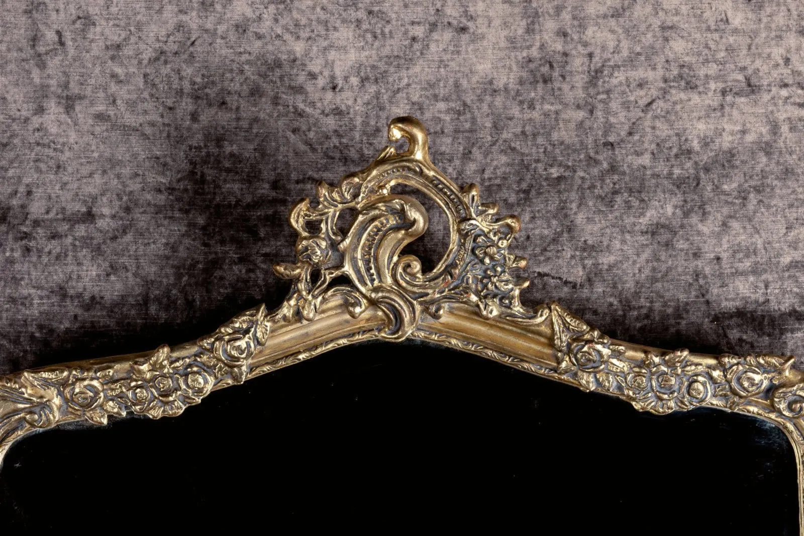French Henri Hand-Carved Beveled Mirror in Hand Gilt Frame
