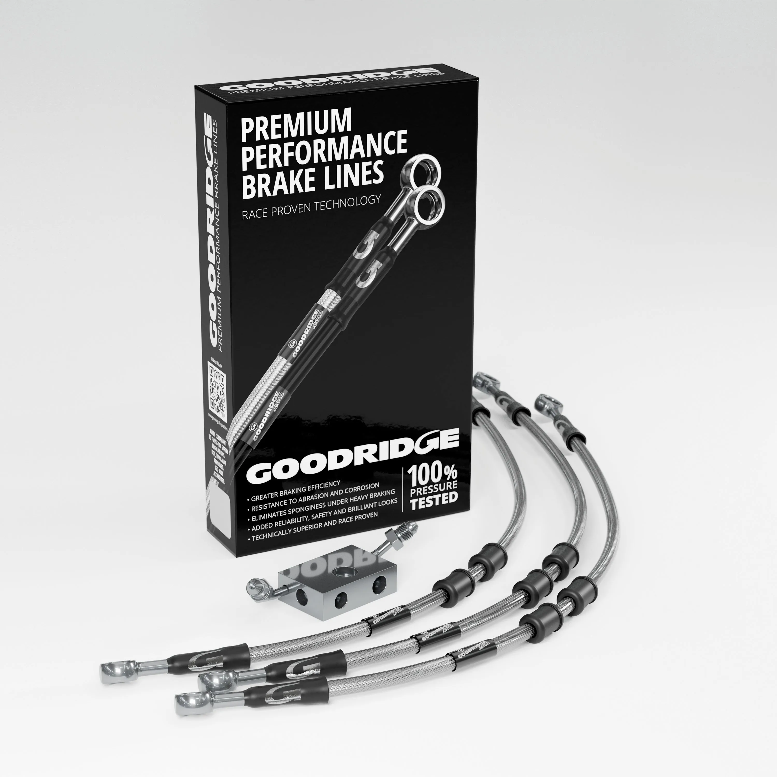 FRONT BRAKE HOSE KIT FOR HARLEY DAVIDSON FLS SOFATIL SLIM (ABS) 15-17 (METRIC)