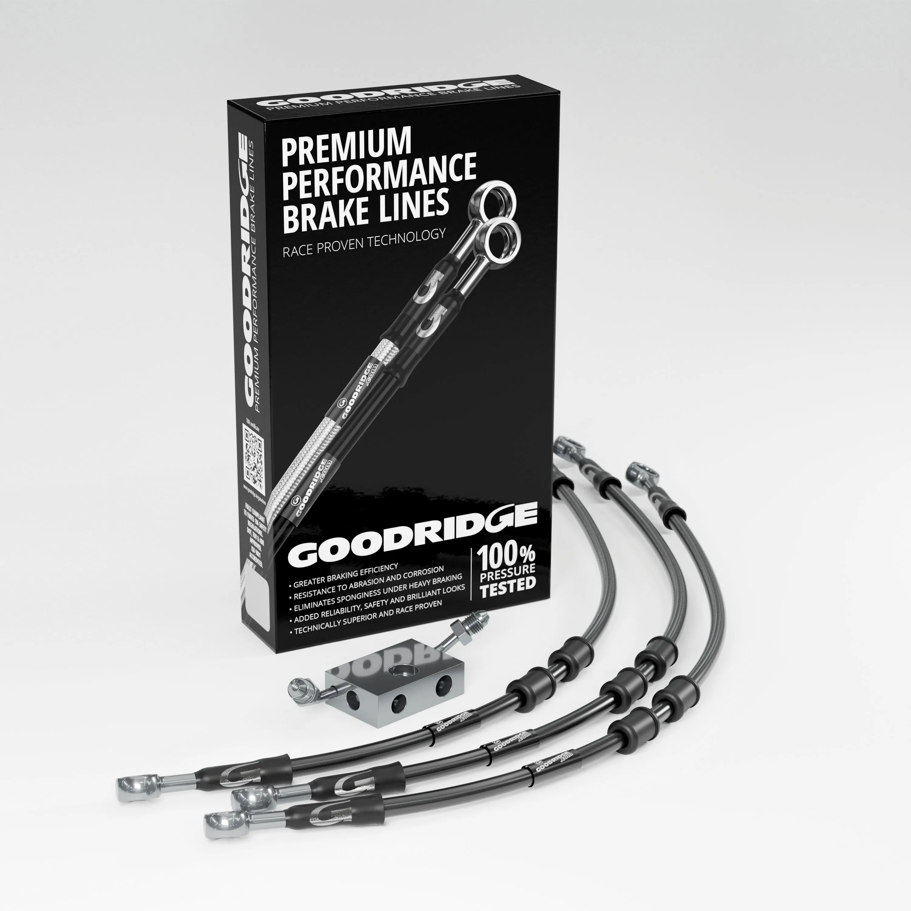 FRONT BRAKE HOSE KIT FOR HARLEY DAVIDSON FLS SOFATIL SLIM (ABS) 15-17 (METRIC)