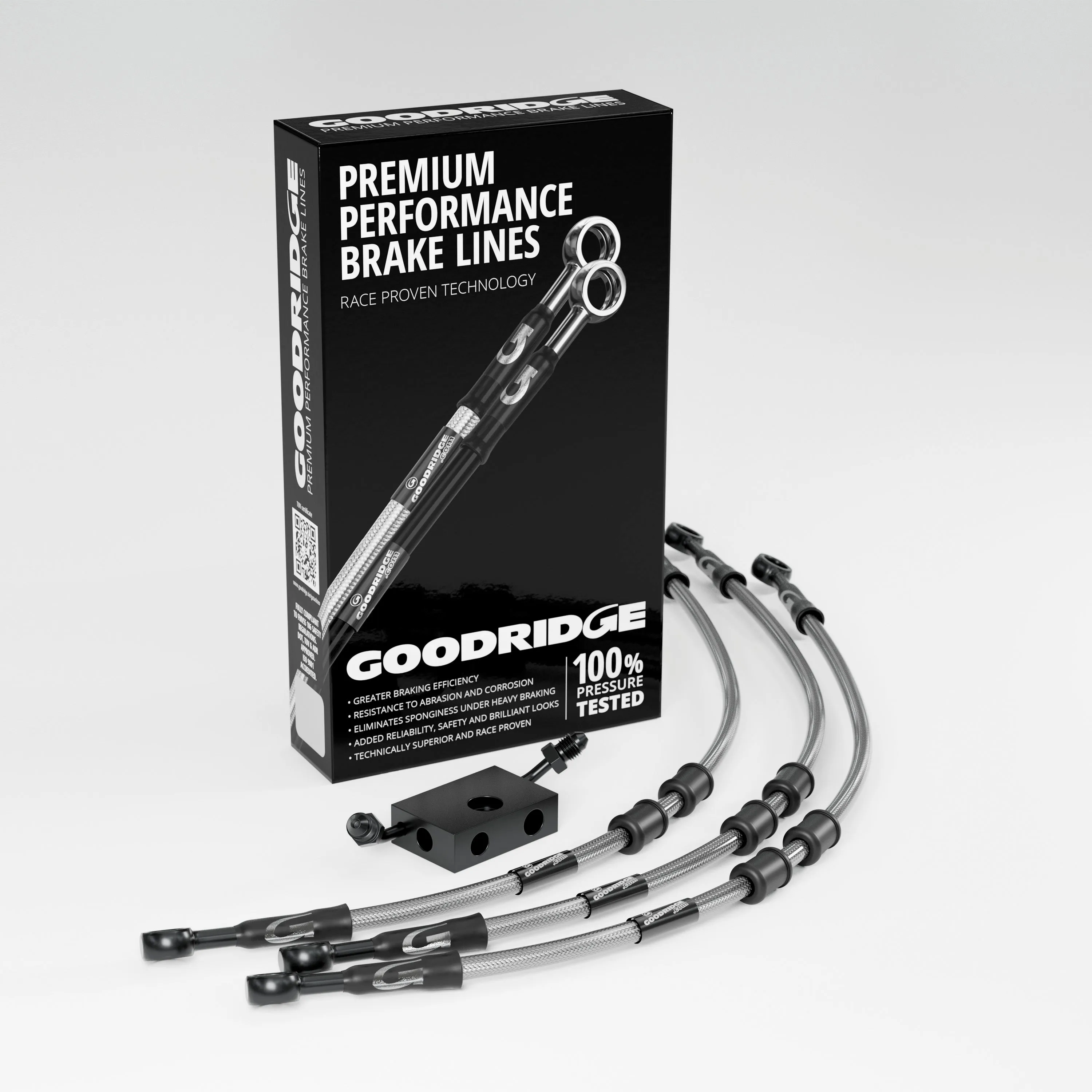 FRONT BRAKE HOSE KIT FOR HARLEY DAVIDSON FLS SOFATIL SLIM (ABS) 15-17 (METRIC)