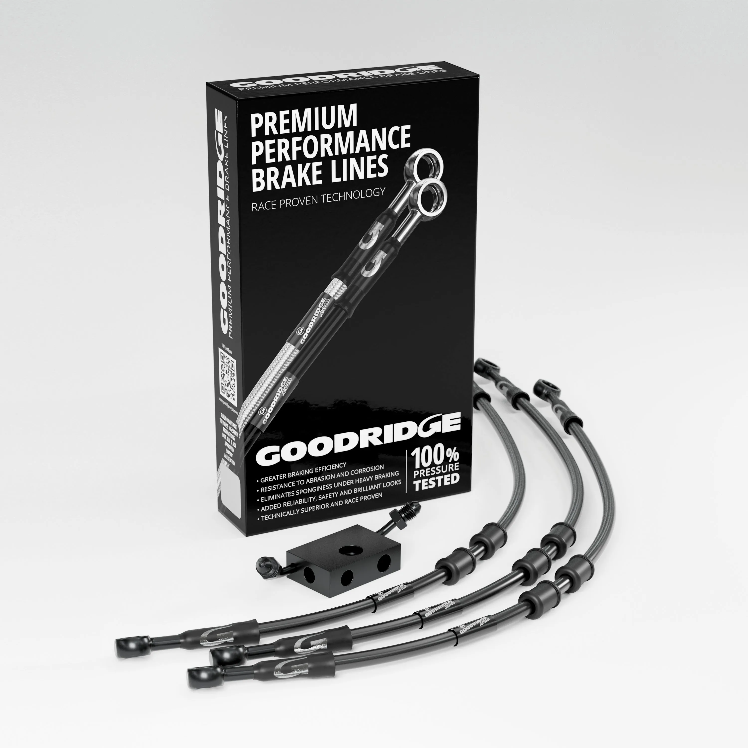 FRONT BRAKE HOSE KIT FOR HARLEY DAVIDSON FLS SOFATIL SLIM (ABS) 15-17 (METRIC)