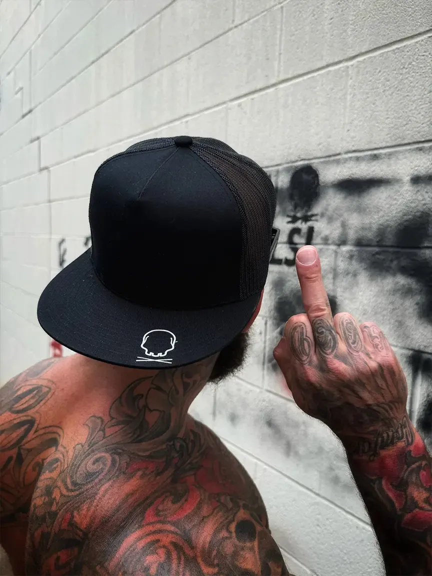 FUCK EVERYONE SIDE STYLE  BLACK HAT