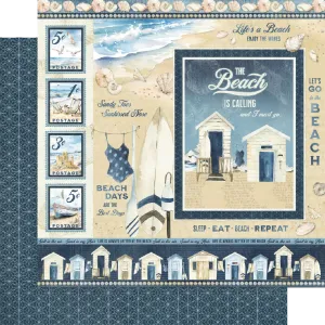 G45 - The Beach Is Calling - 12x12 Single Sheet / The Beach Is Calling