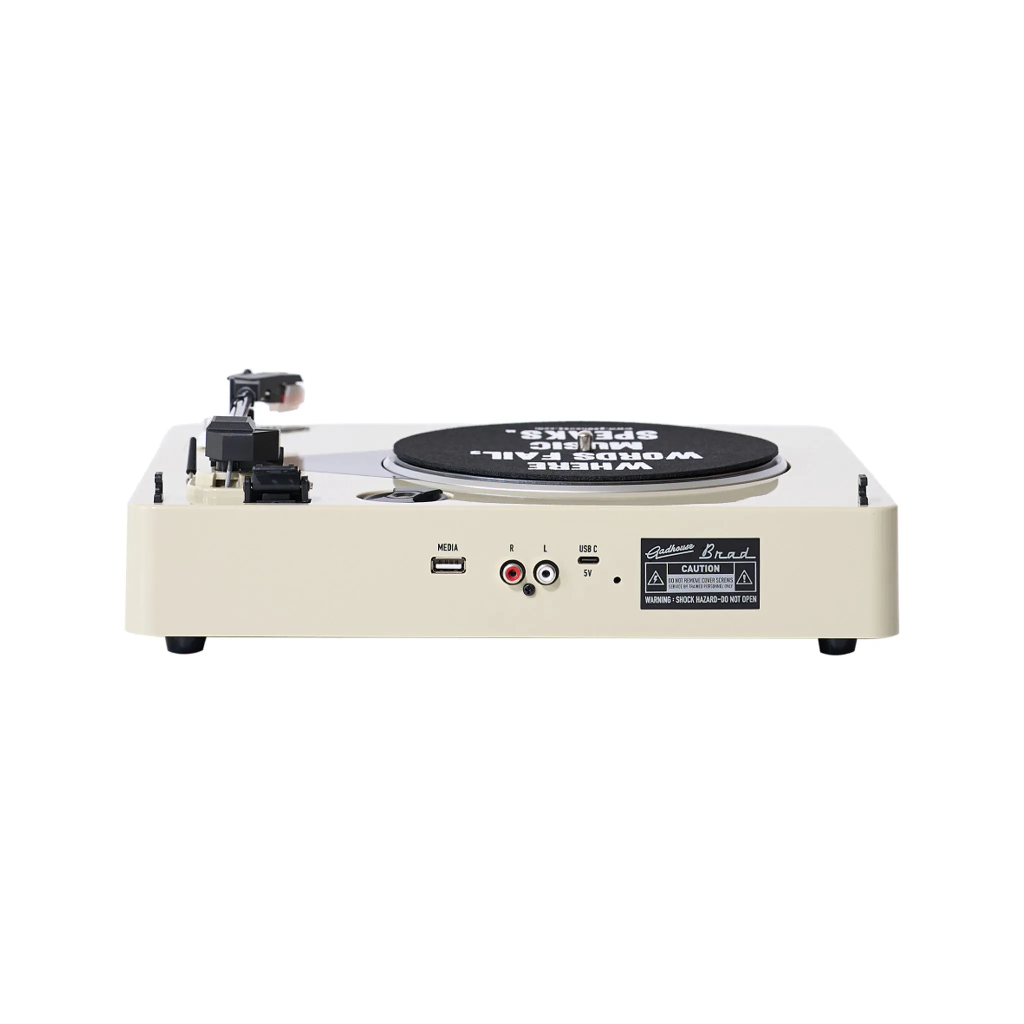 Gadhouse Brad MKII Record Player, Ivory