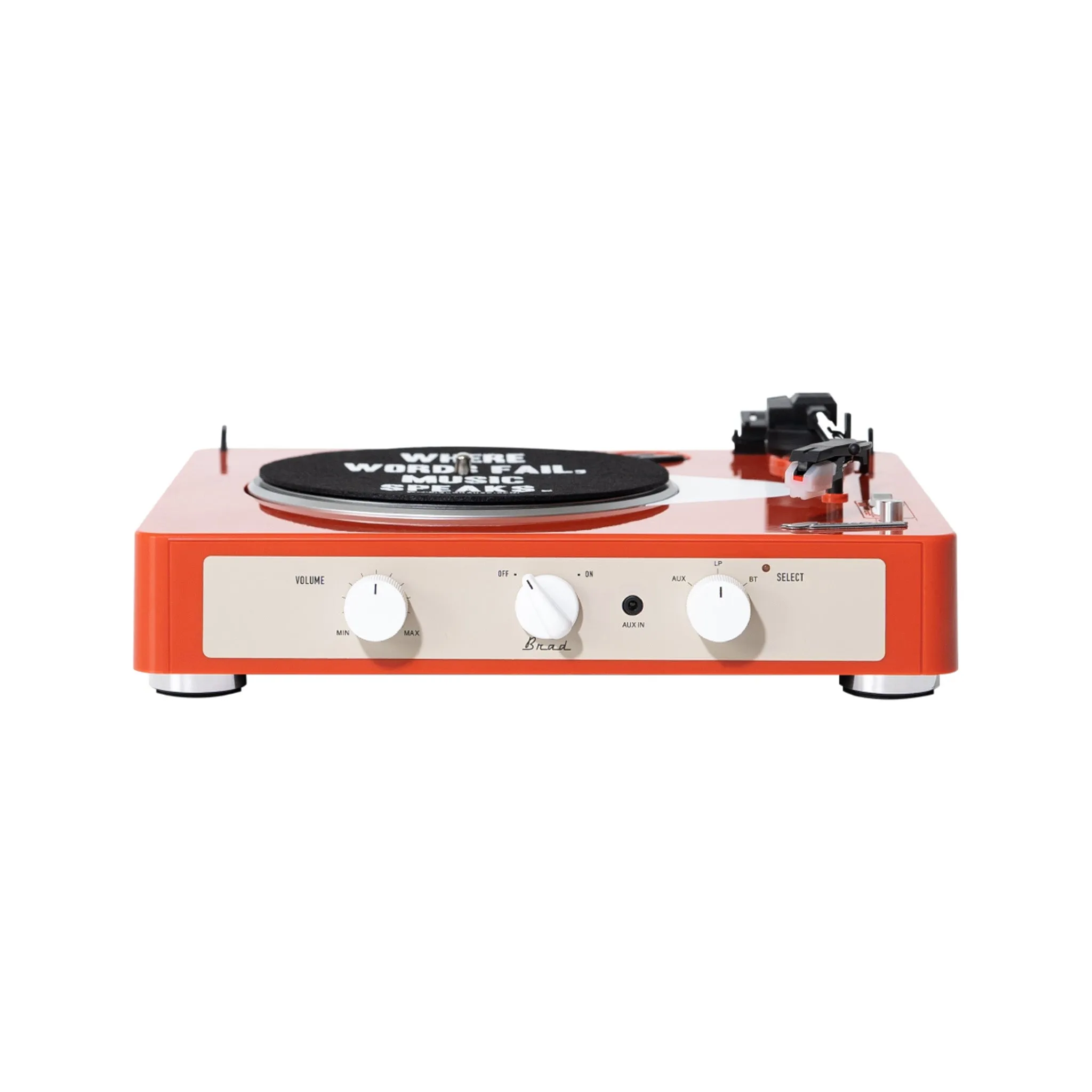 Gadhouse Brad MKII Record Player, Tangerine