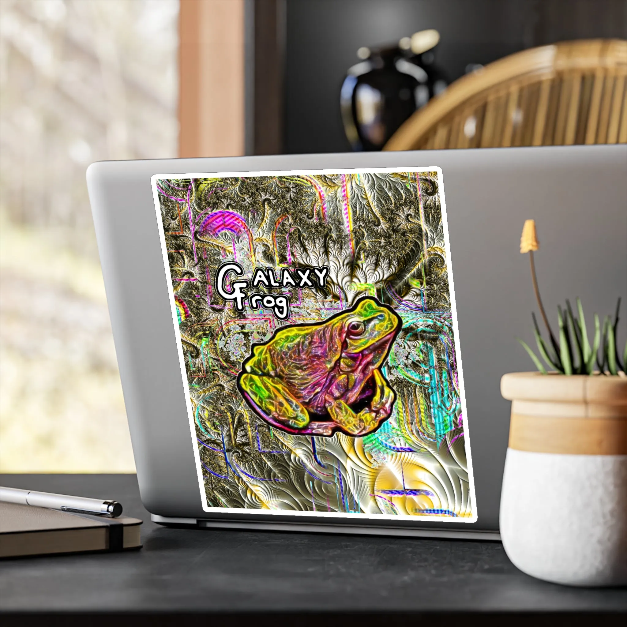 Galaxy Frog Kiss-Cut Vinyl Decals