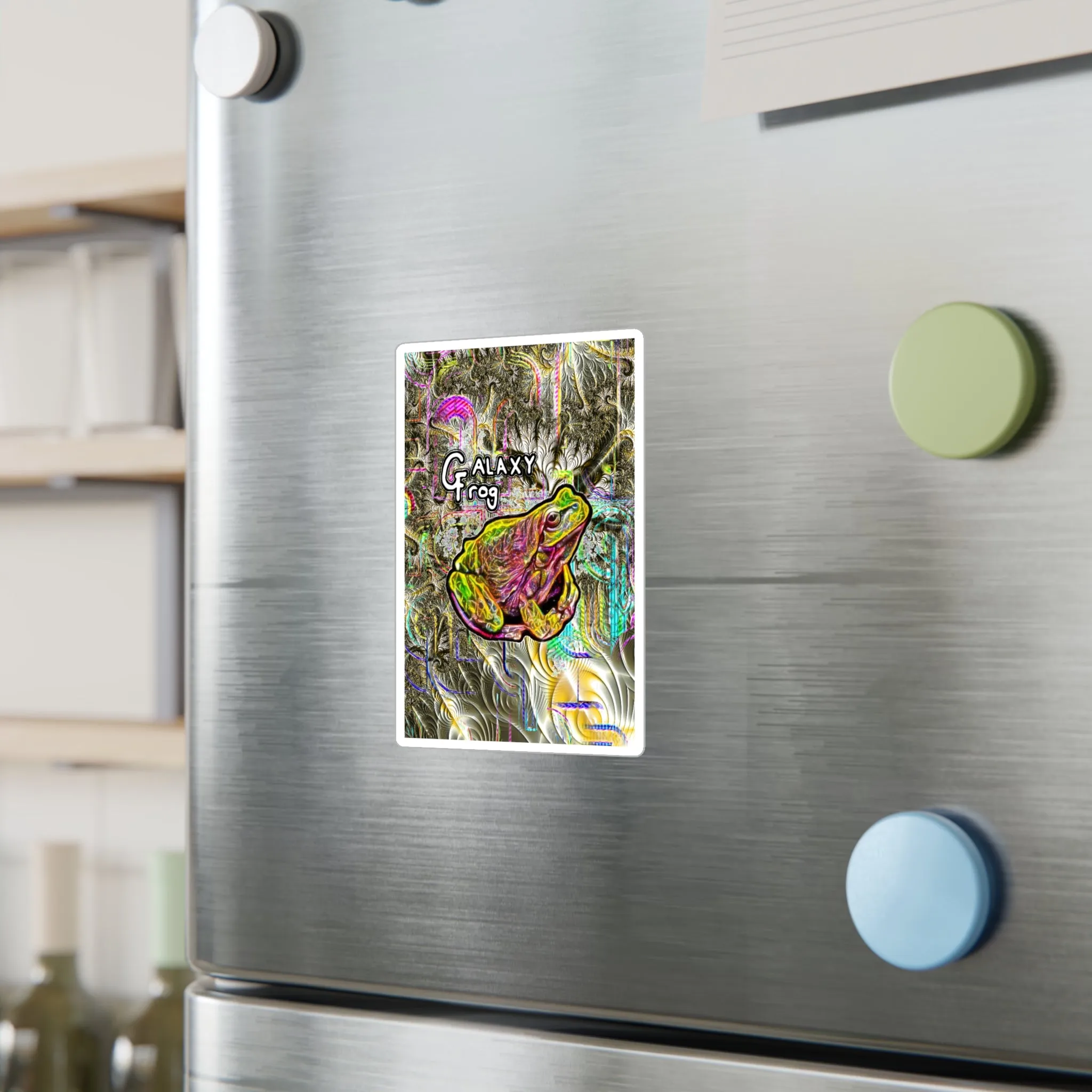 Galaxy Frog Kiss-Cut Vinyl Decals