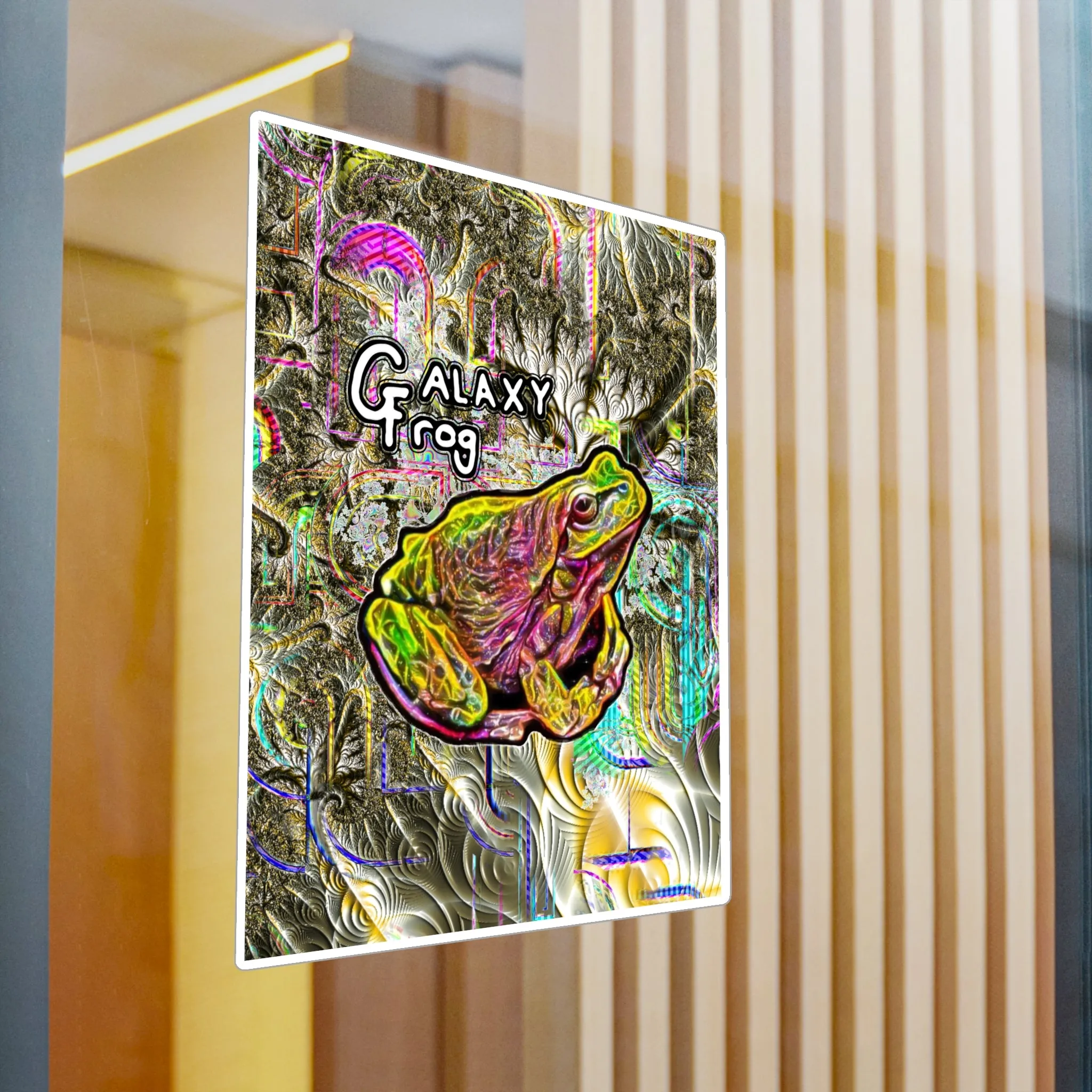Galaxy Frog Kiss-Cut Vinyl Decals