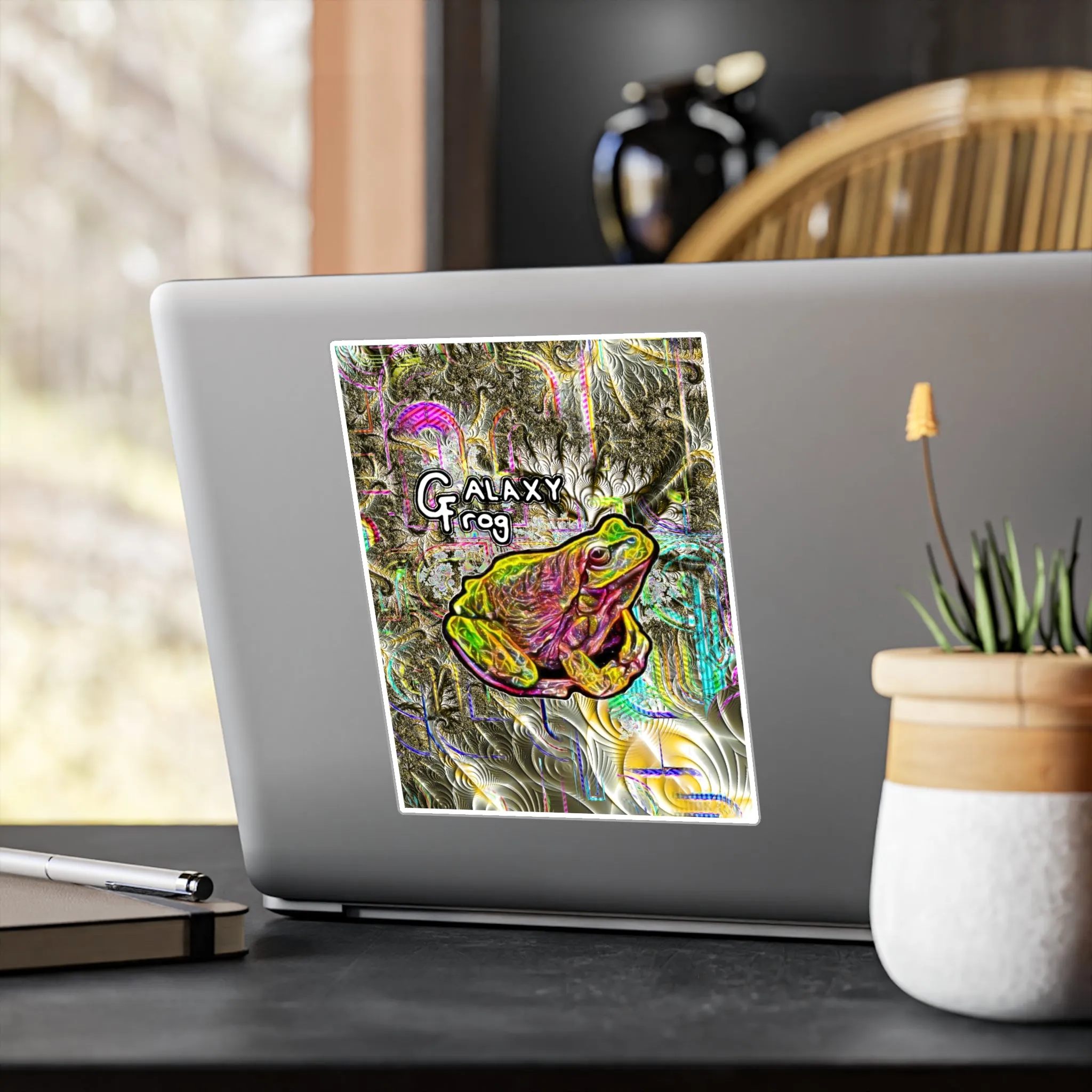 Galaxy Frog Kiss-Cut Vinyl Decals