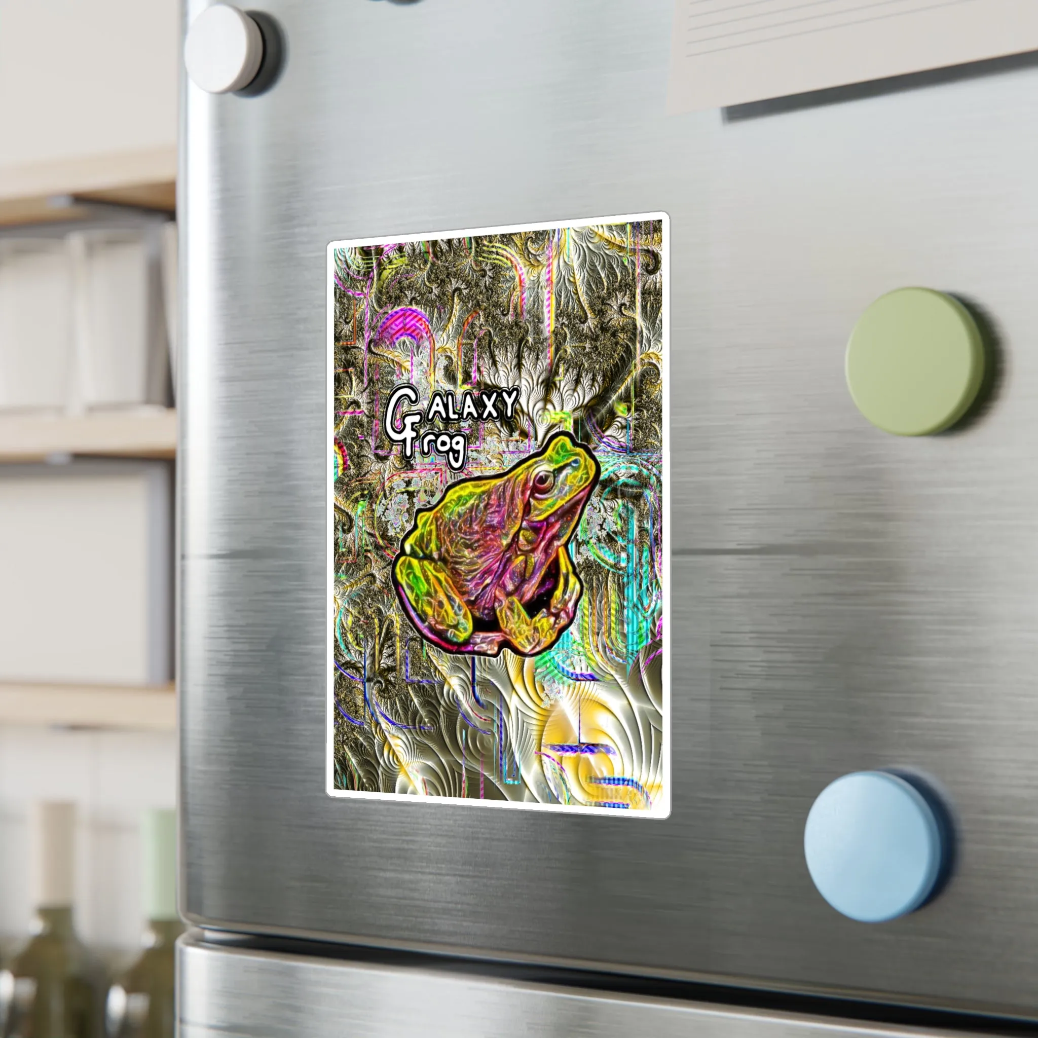 Galaxy Frog Kiss-Cut Vinyl Decals