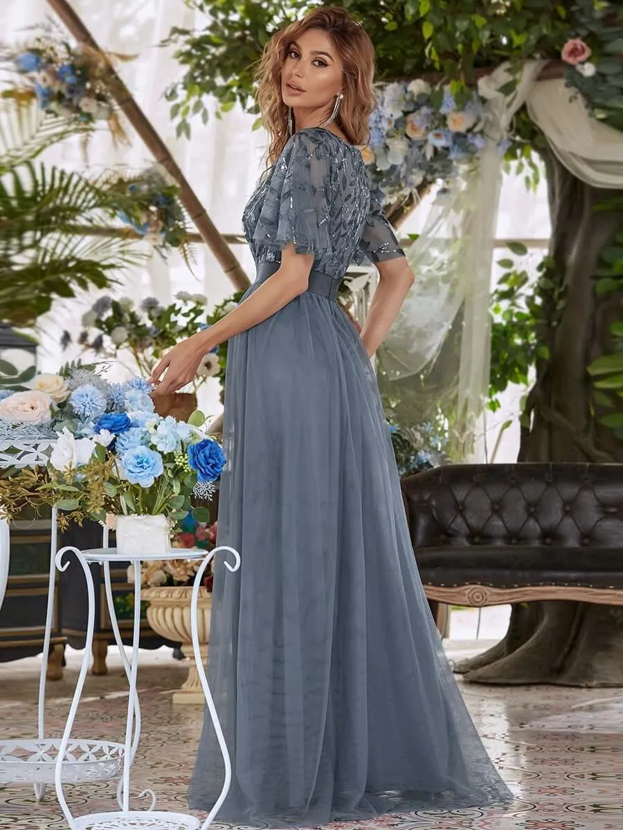 Georgia tulle bridesmaid dress in Dusky Navy s26 Express NZ wide