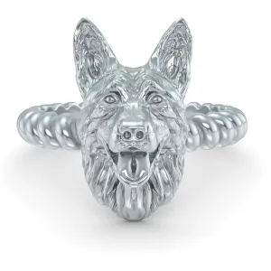 German Shepherd Breed Twisted Wire Rope Ring
