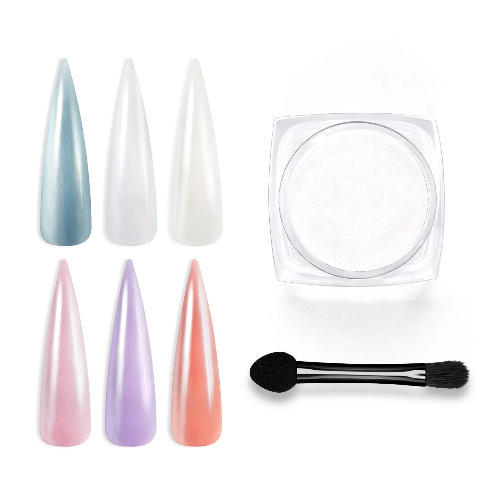 Glazed Donut Chrome Nail Powder