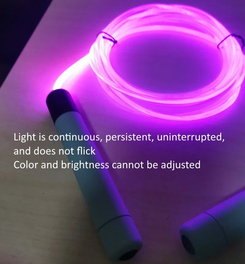 Glowing jumping rope