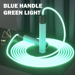 Glowing jumping rope