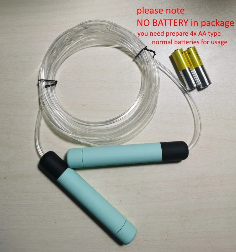 Glowing jumping rope