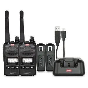 GME 2 Watt Handheld UHF CB Radio -Twin Pack TX677TP