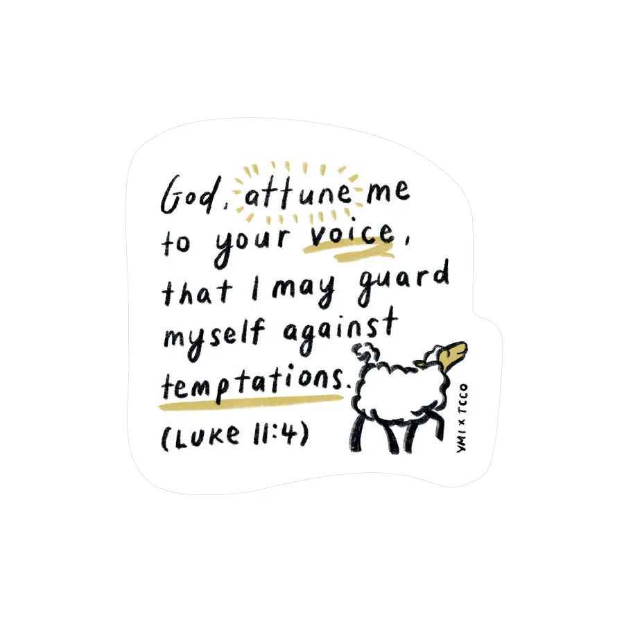 God Attune Me To Your Voice {Mirror Decal Stickers}